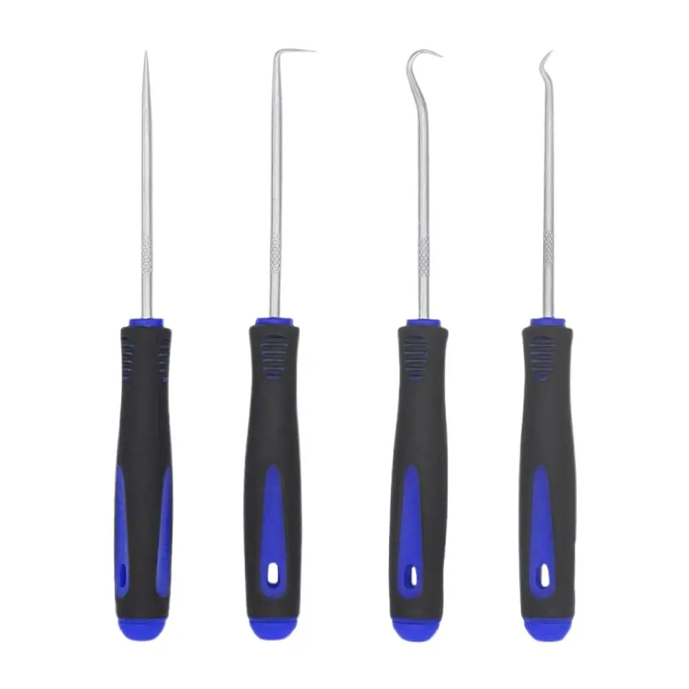 4PCS 165mm Car Oil Seal Screwdriver Set Hose Removal Hook Set O Seal Gasket Puller Remover Pick Hooks Car Repair Tools