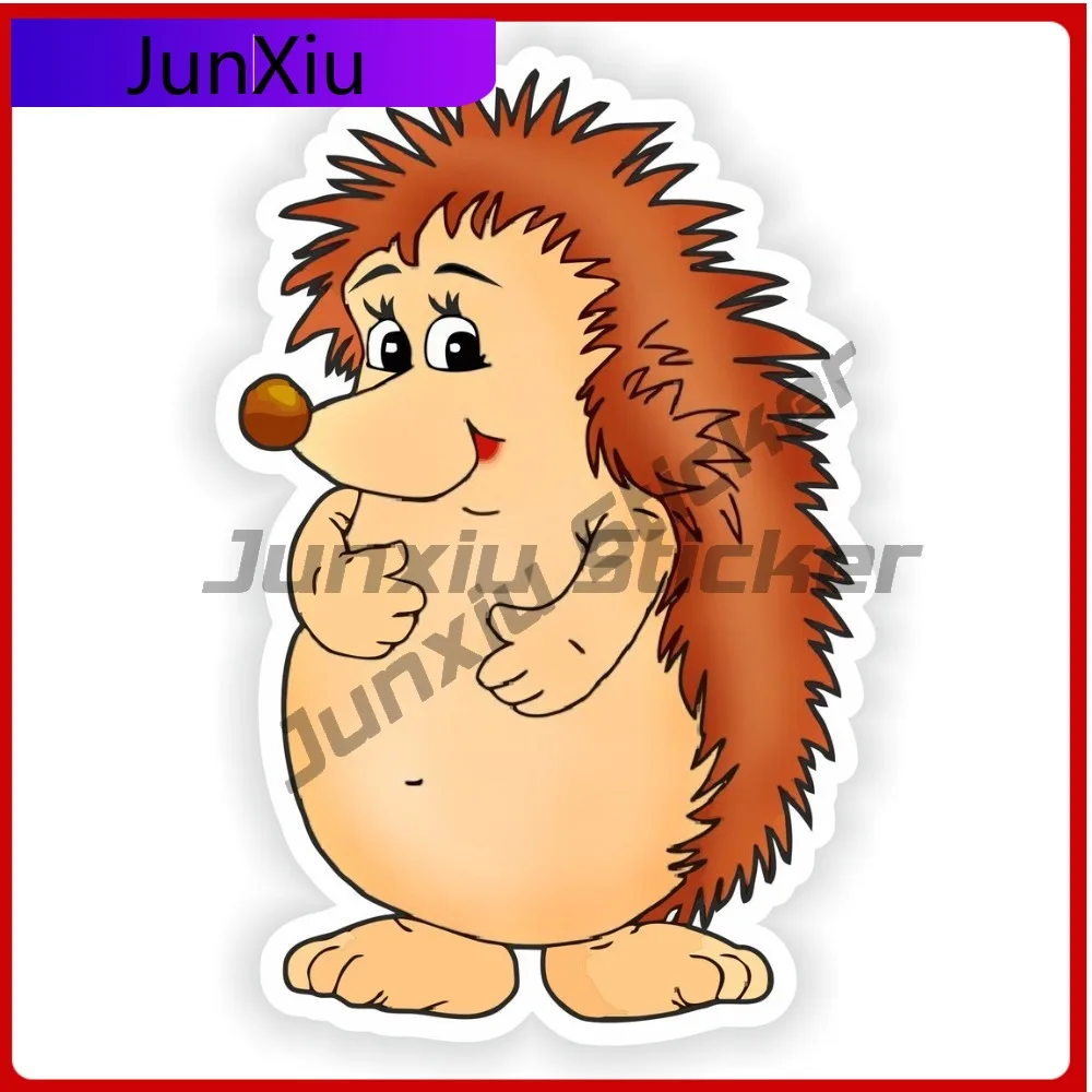 Hedgehog Happy Cool Boat UV Resistant Decal Decoration Proof Laptop Cool Durable Fade Motorcycle Anime Smiling Stickers Anti
