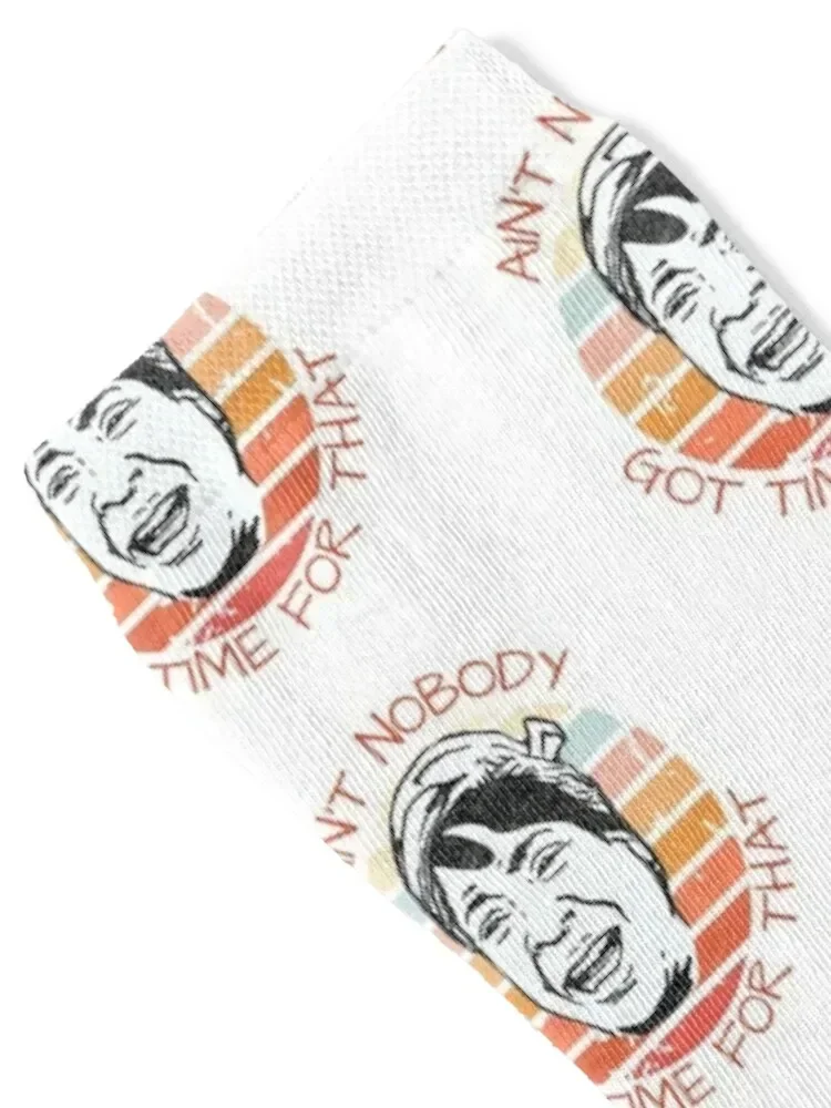 Ain't Nobody Got Time For That Meme Retro Sunset Socks christmas stocking custom sports cartoon Socks Ladies Men's