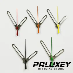 Silver Watch Hands Red Orange Green Yellow Second Hand Green Luminous For NH35/NH36/4R/7S Movement Watches Pointers