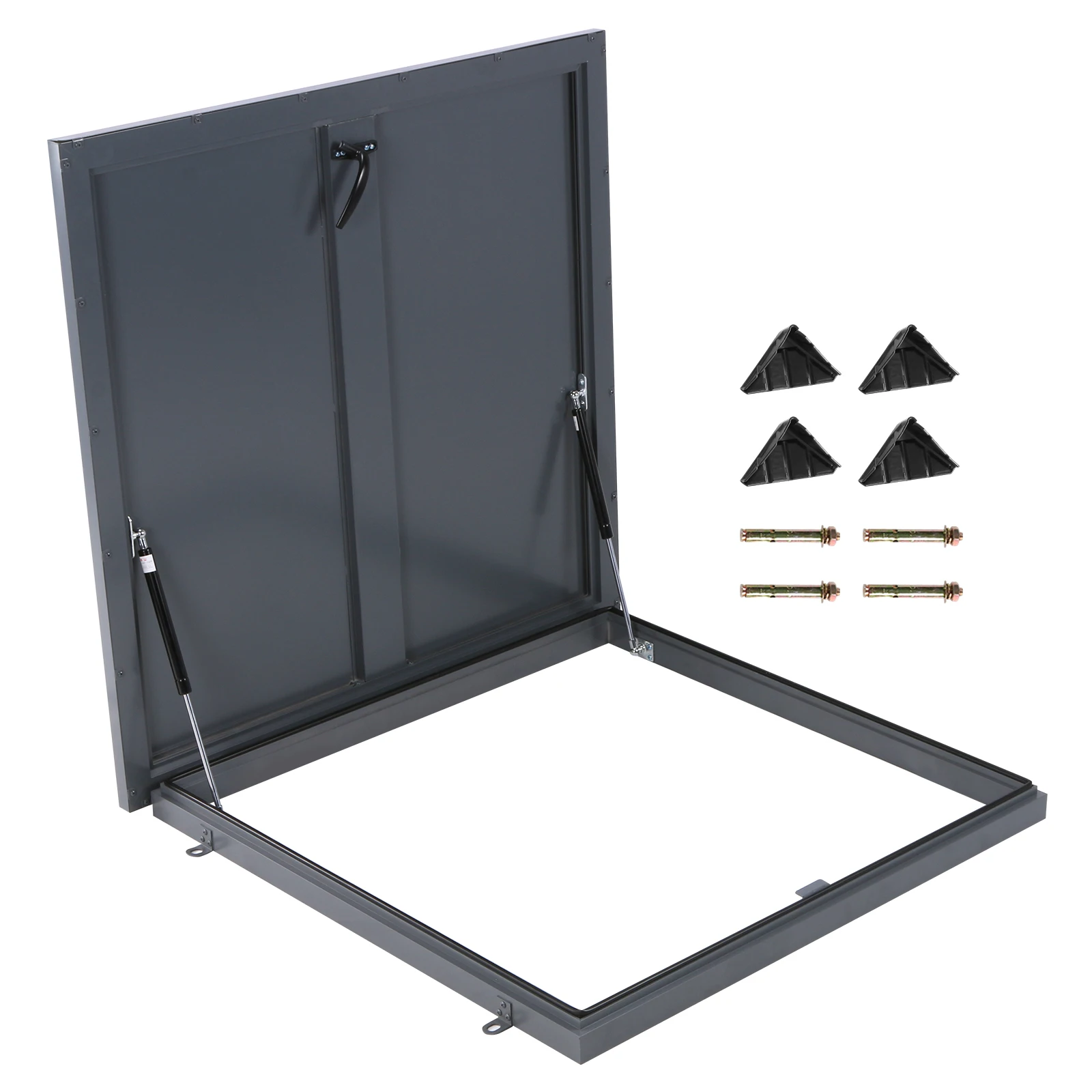 

Защитная крышка для окна на крыше 35.83x35.83 дюйма с газовым амортизатором и ручкой для склада, чердака, подвала, промышленности