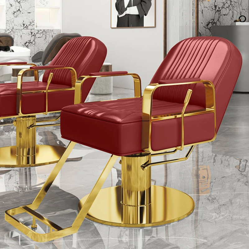 Rotating Chairs Aesthetic Barber Hair Salon Hairdressing Offer Chair Wheels Barbershop Chaise Coiffure Barbars Beauty Silla