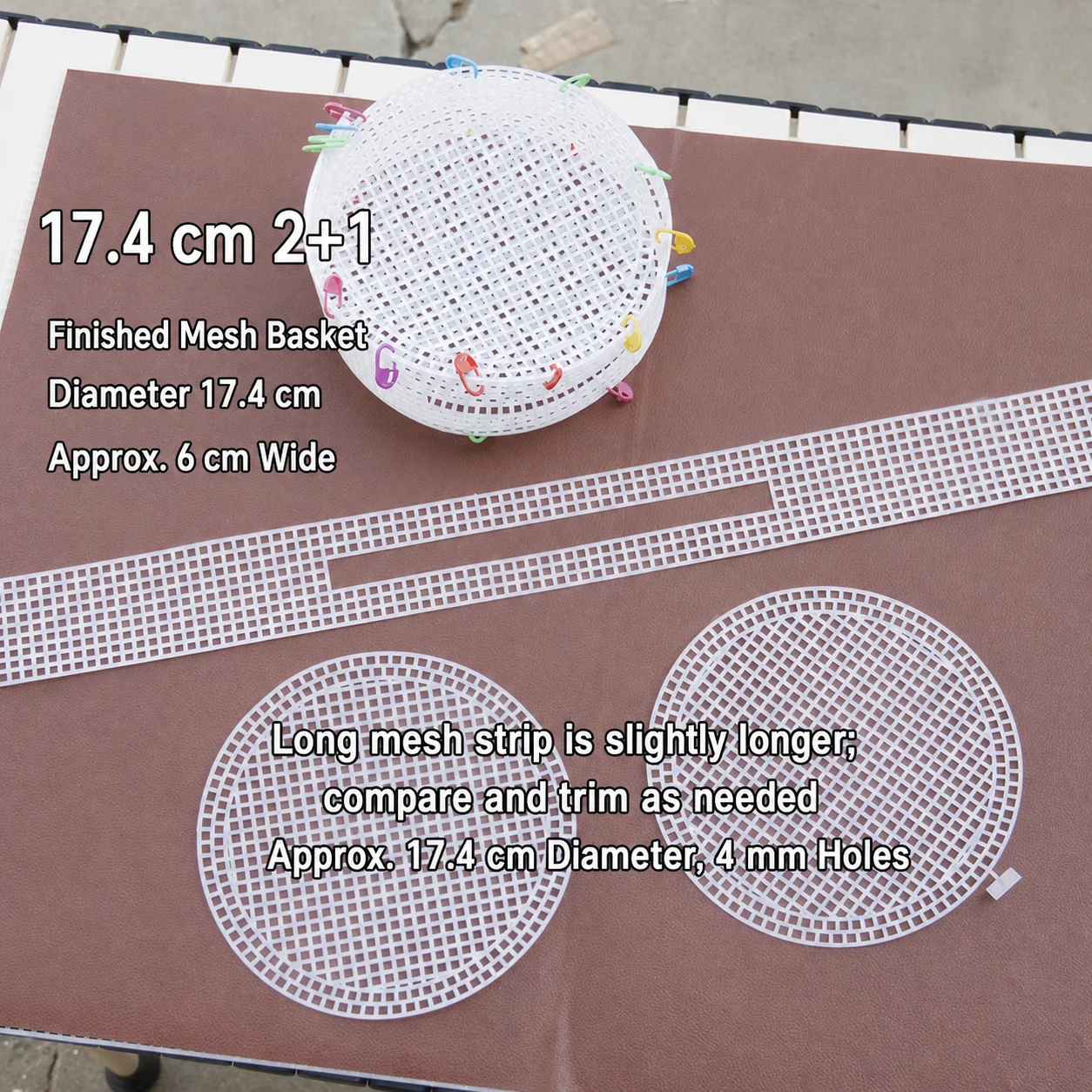 Plastic Pre-Cut Mesh Sheets for DIY Crafts
