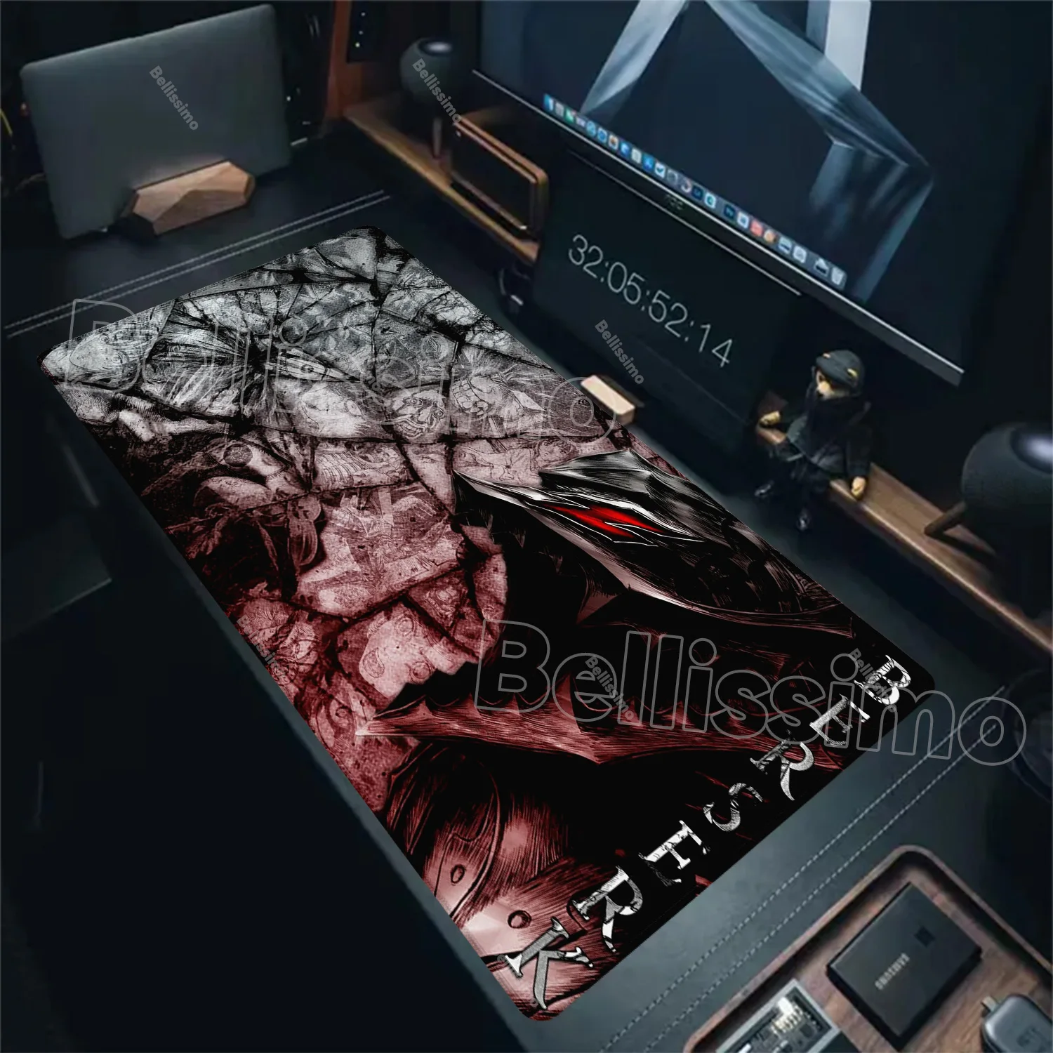 

Mouse Pad Decorate Desktop Mat Berserk Guts Gamer Computer Accessories Big Keyboard Desk Mat Laptop Gaming Rubber Mouse Pad