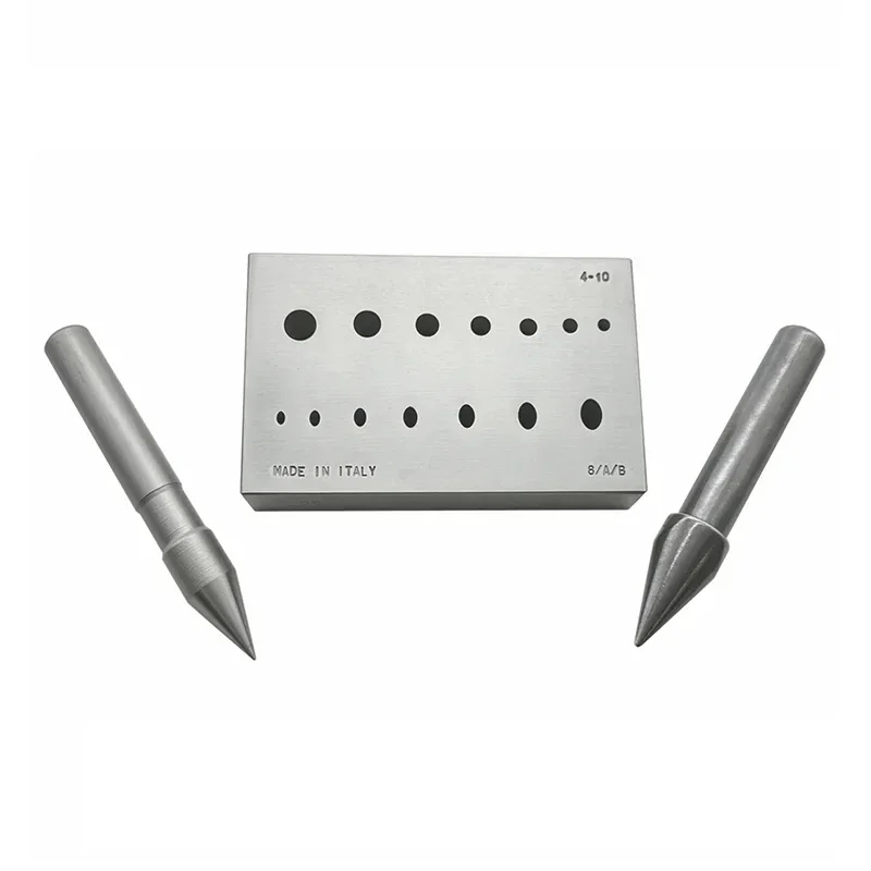 2026/OMO Jewelry Round and Oval Shape Collet Block and Punches Bezel Tools Forming Set