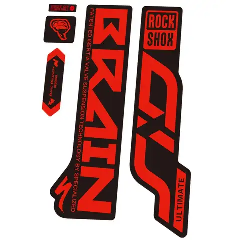 Waterproof MTB Decal for Specialized Epic Bike Helmet Decor1Pc 2020 RockShox SID Brain Fork Vinyl Sticker