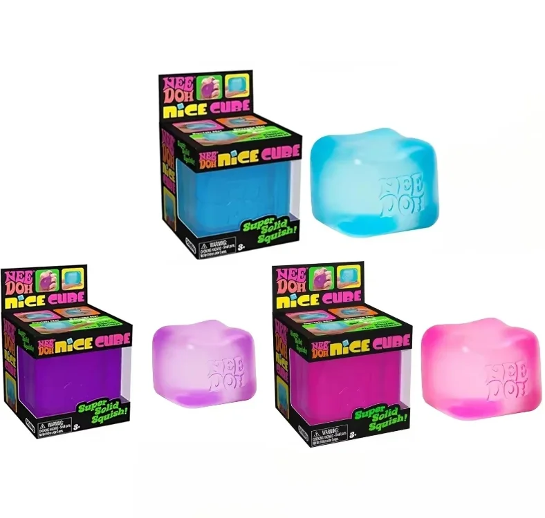 2026 NeeDoh Trending Jellyfish & Cube Squish Toy, Soft Jelly Squeeze Stress Relief Fidget Toy, Sensory NeeDoh for Kids & Adults