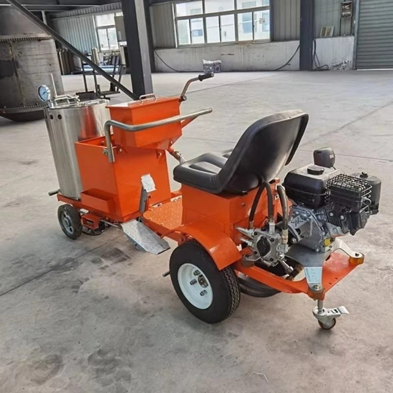 Manual Hand-pushed Screed 50-500mm Thermoplastic Applicator Hot Melt Lining Road Lane Marking Machine for City Roads