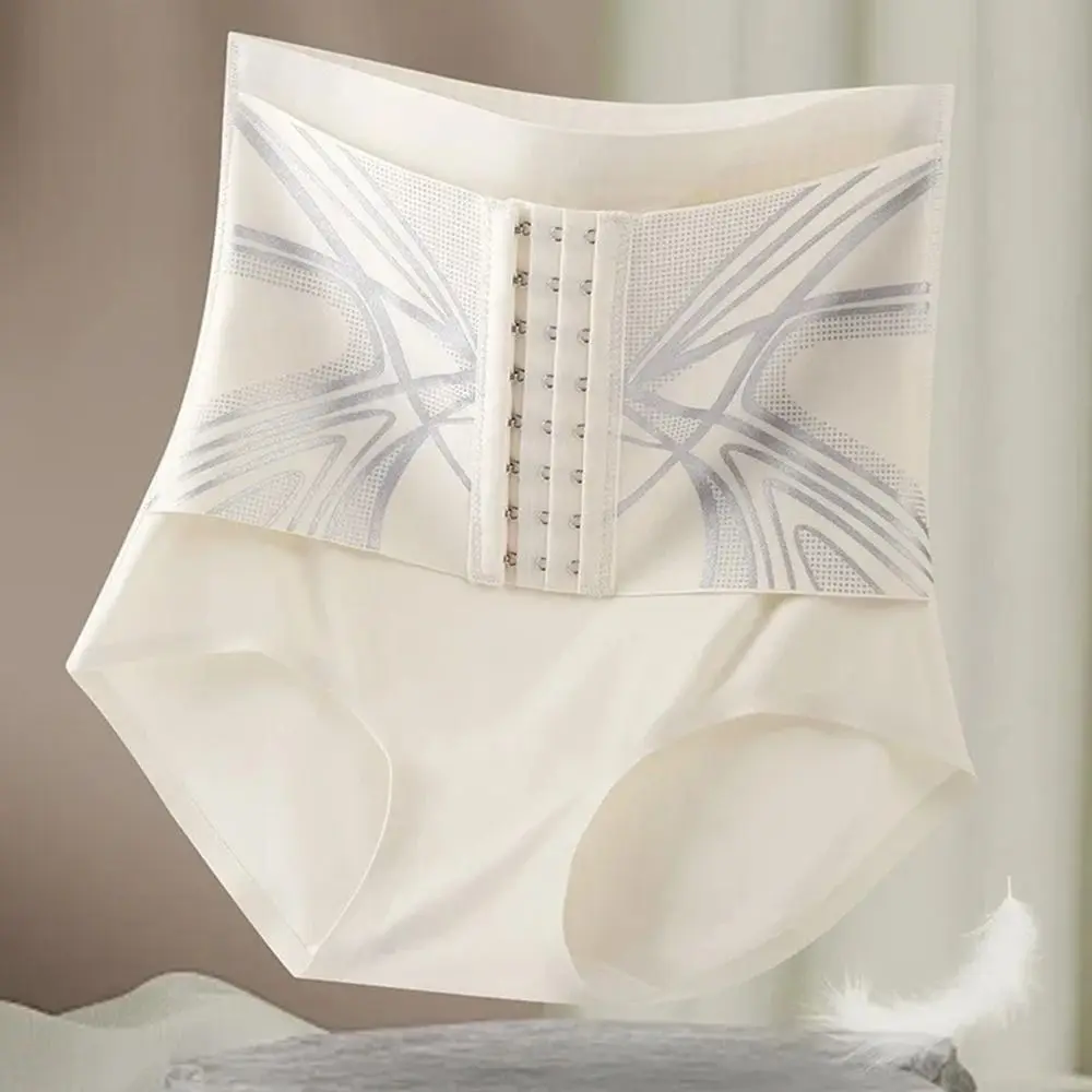 1 Pezzo Pantaloncini Modellanti Contenitivi Senza Cuciture a Doppio Strato con Compressione, per Snellimento Addominale e Sollevamento Glutei, Slip a Triangolo con Fibbia