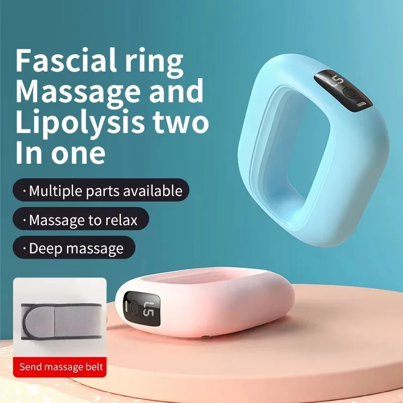Handheld Cordless Deep Tissue Fascia Ring Massager Trend Fitness Body Products