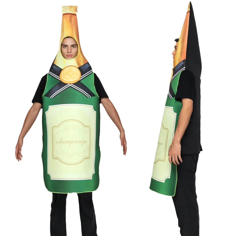 

Пивная бутылка, косплей, фэнтезийная одежда, комбинезоны, костюм на Хэллоуин, сценический костюм, маскировка для взрослых и мужчин, наряды для ролевых игр