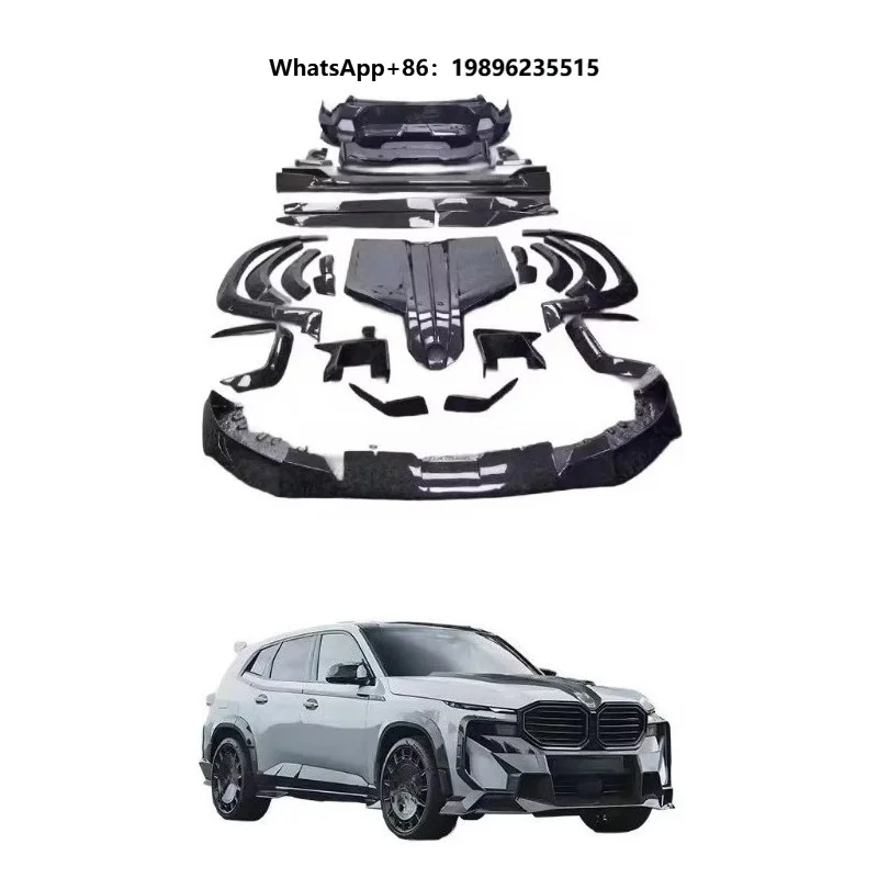 For Carbon Fiber Body Kit  Front Lip Diffuser Spoiler Hood Wheel Arch Wide-body Kit Bumper Auto Parts