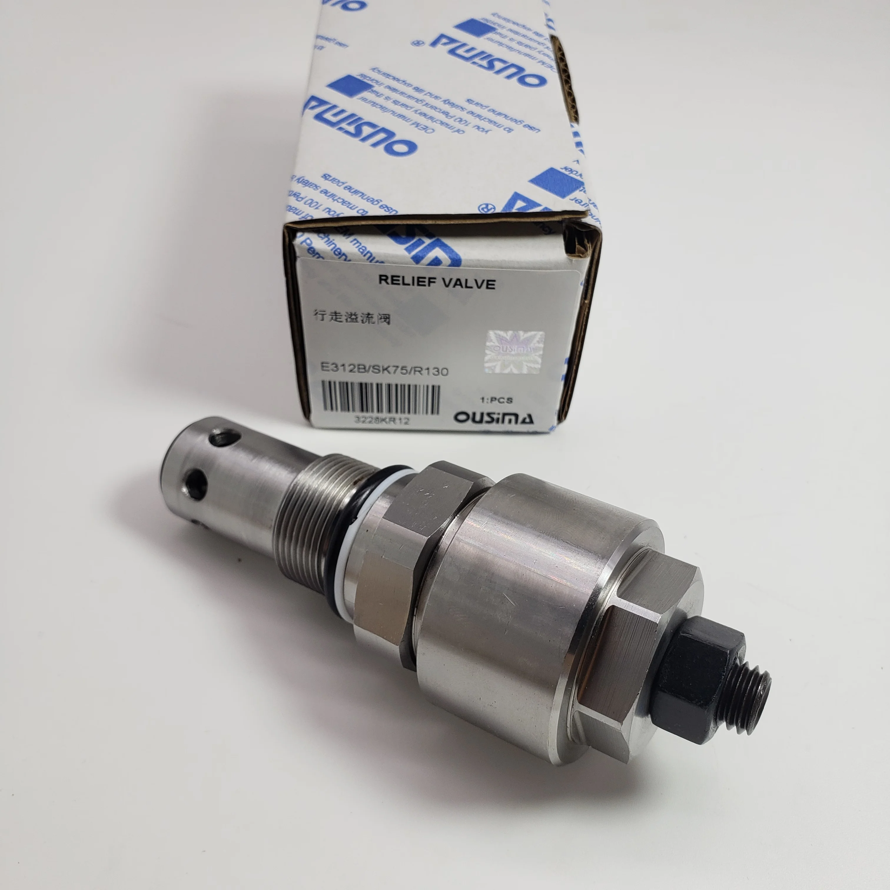 

Construction Machinery Relief Valve Parts For Models E312B/SK75/R130