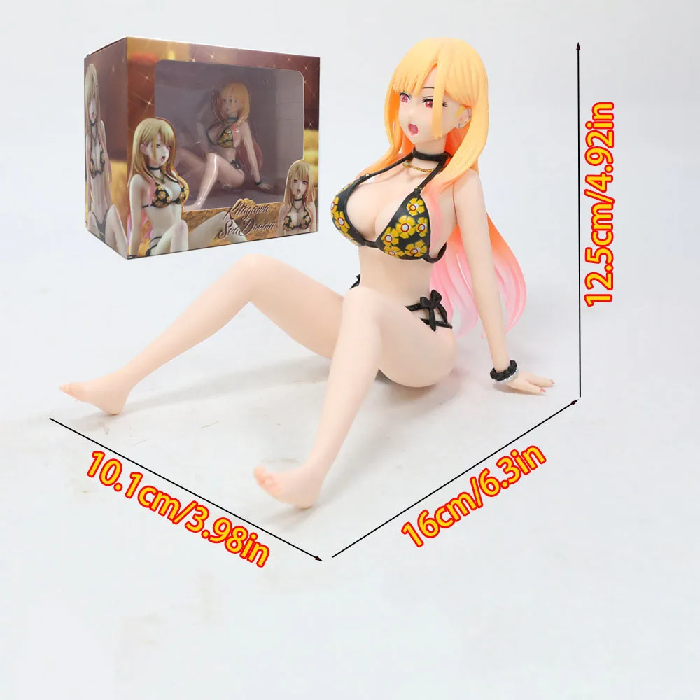 

12.5cm My Dress-Up Darling Kitagawa Marin Sexy Anime Figure Sited PVC Action Figure Adult Collection Model Doll Toys