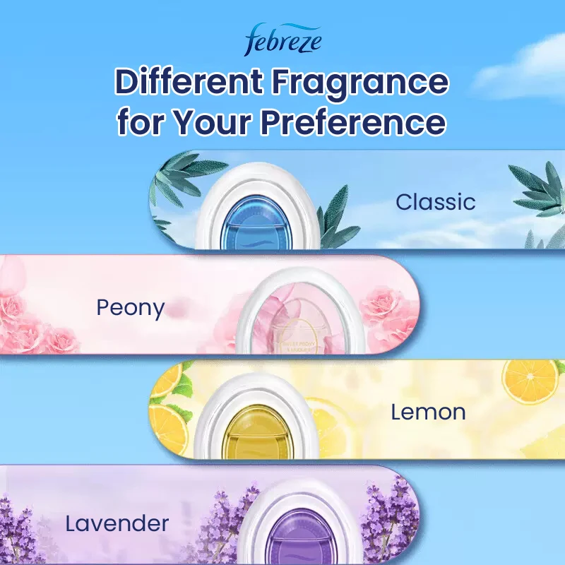 Original Febreze Small Space Air Fresher odore Eliminator Toilet deodorante Light Fragrance Remove Bad Odor Home Office Use