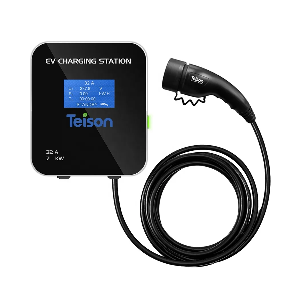 Teison 7kw 32A home ev charger cable type 2 plug residential electric car charging station