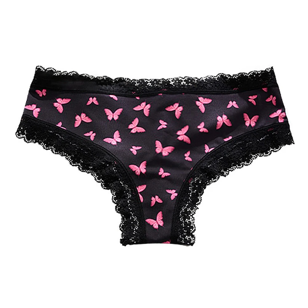 

Butterfly Print 18 Fancy Women Underwear Sexy Lingerie Lace Sweet Girly Seamless Soft Briefs Women's Panties Breathable Calcinha