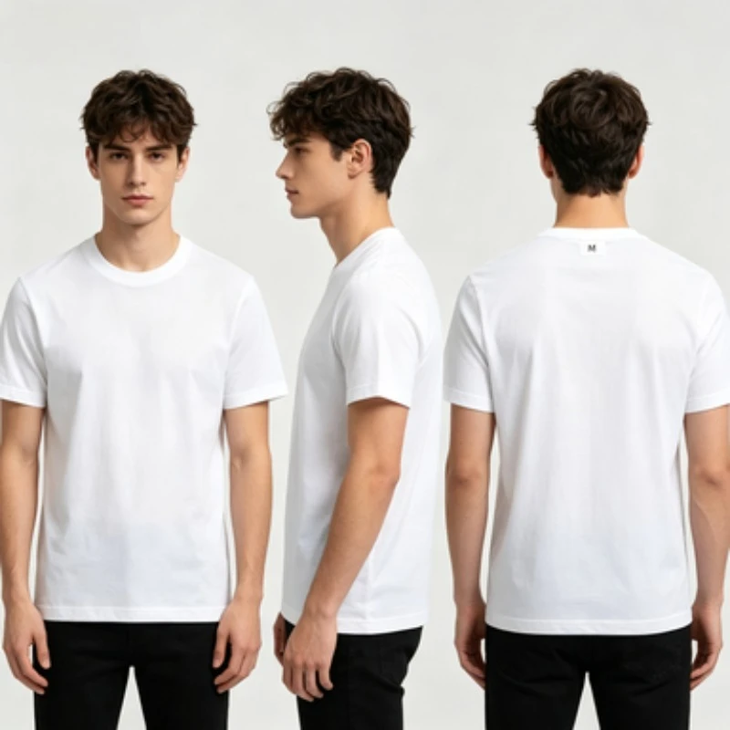 Unisex Modal DIY Custom Photo Tee Men Women Personalized Text Print Crew Neck Short Sleeve Loose Customizable Casual T Shirt view 2