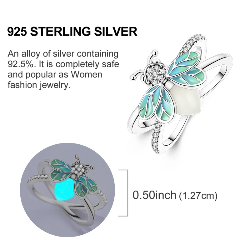 Women's 925 Sterling Silver Love Heart Sun Moon Star Iris Adjustable Ring