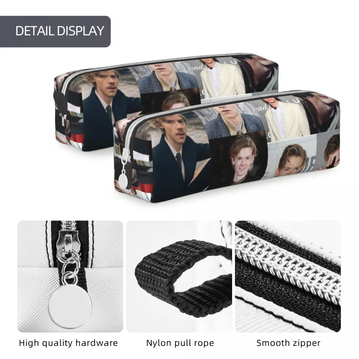 Imagem -05 - Estojo para Lápis Thomas Brodie Sangster Dylan Obrien Pen Box para Meninas e Meninos Grandes Bolsas de Armazenamento Papelaria para Escritório