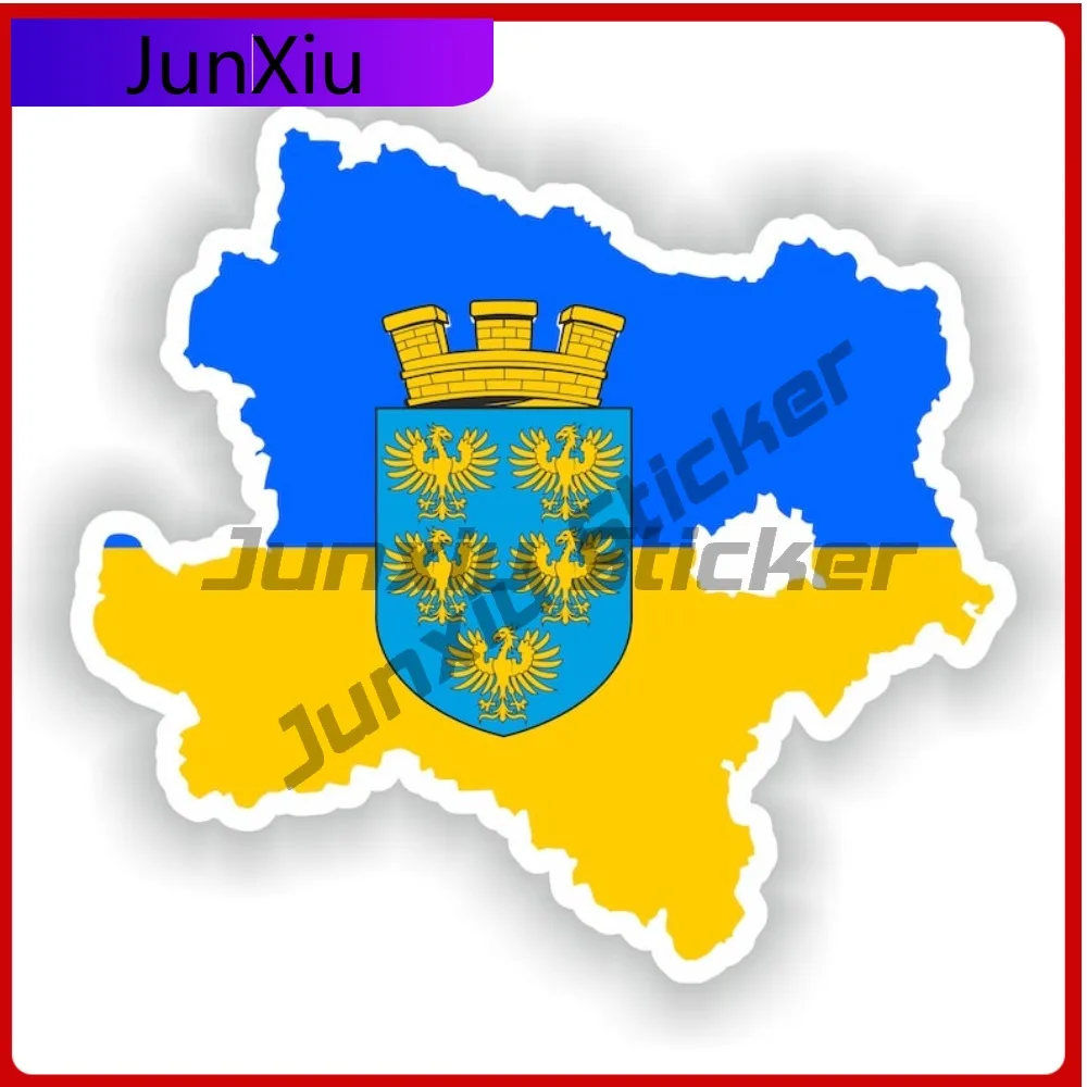 

Lower Austria Niederosterreich National Flag And Emblem Map Shape Stickers Scratch Cover V125 Motorcycle Boat Camping Stickers