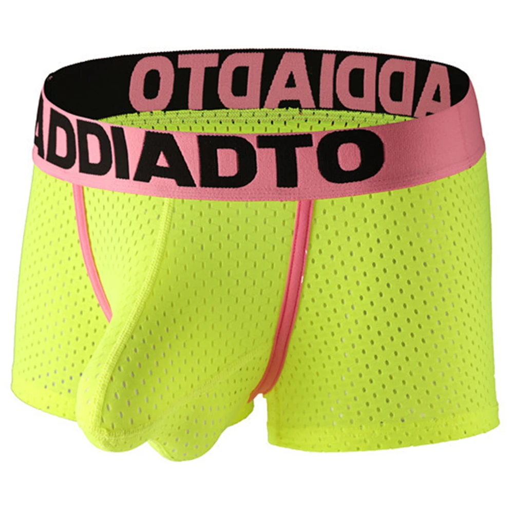 ملابس داخلية رجالية منخفضة الخصر قابلة للتنفس مع حقيبة قماش شبكية، سراويل داخلية بوكسر تقدم دعمًا وملاءمة مريحة #4