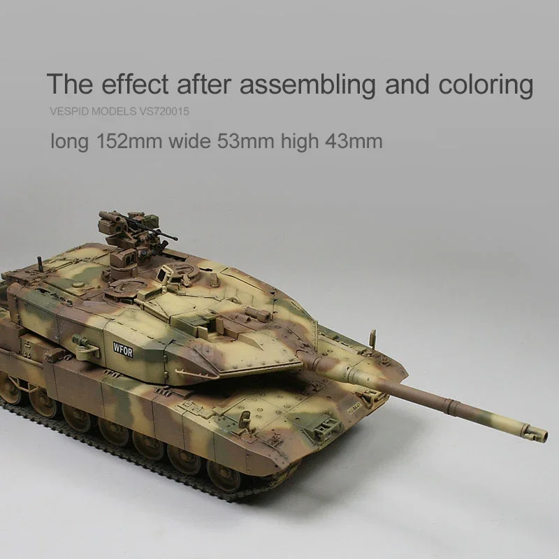 Vespid Model Assembly Model Kit VS720015 Modern Main Battle Tank 1/72 German Leopard 2A7+