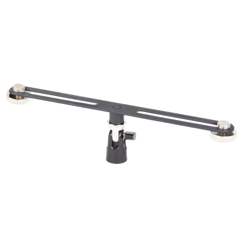 Soporte Doble para Micrófono Alctron MAS020, Soporte para Micrófono Dual para Grabación Estéreo