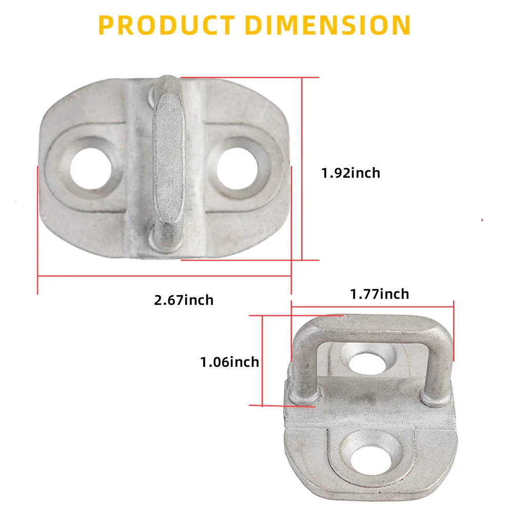 4‑Pcs Door Lock Latch Striker Plate, Door Catch Replacement Fit for Wrangler JK JL 2007‑2018+ Auto Repair Parts