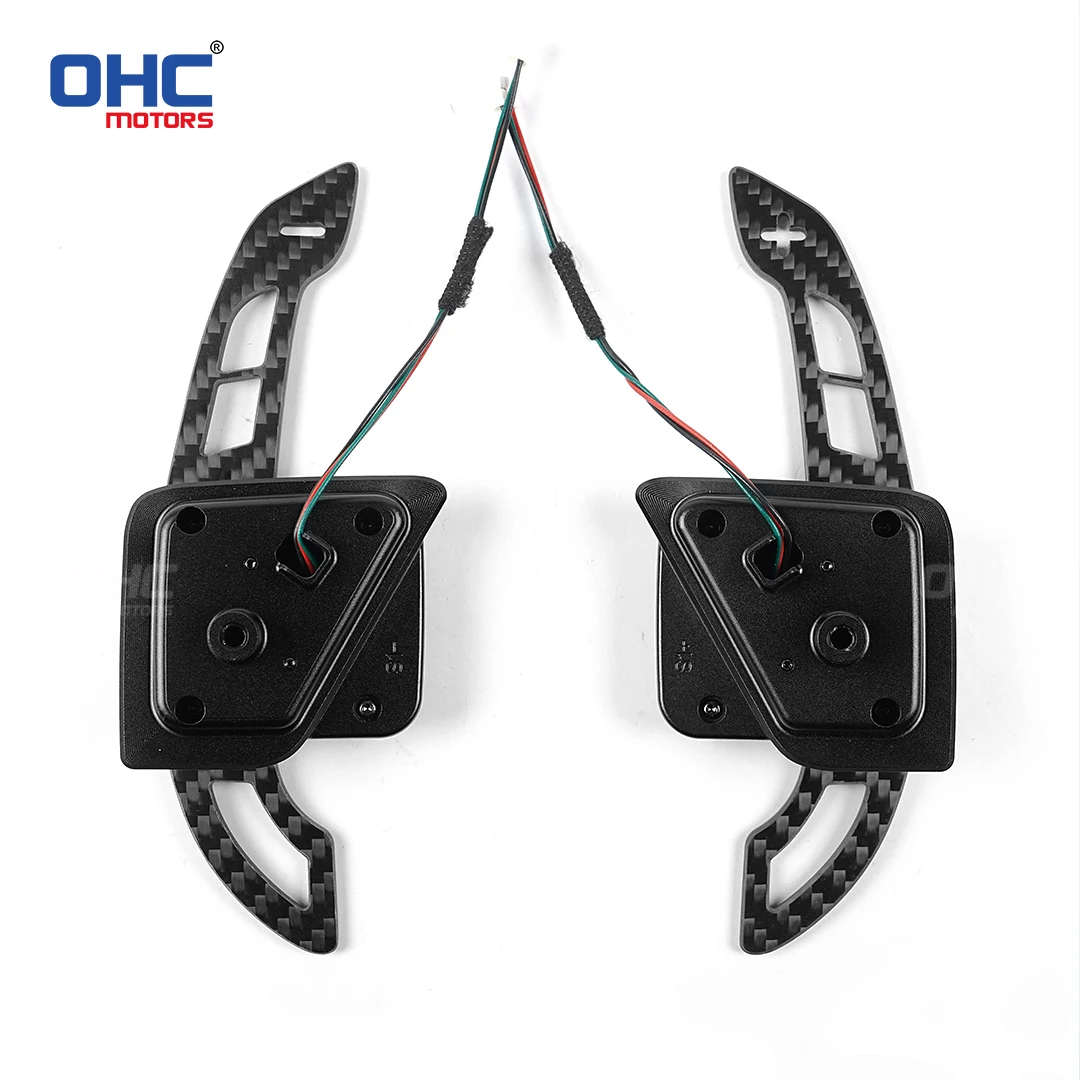 

Magnetic Carbon Fiber Paddle Shifter For Skoda 2019 Octavia VRS Using Magnetic Suction Technology Steering Wheel Paddle