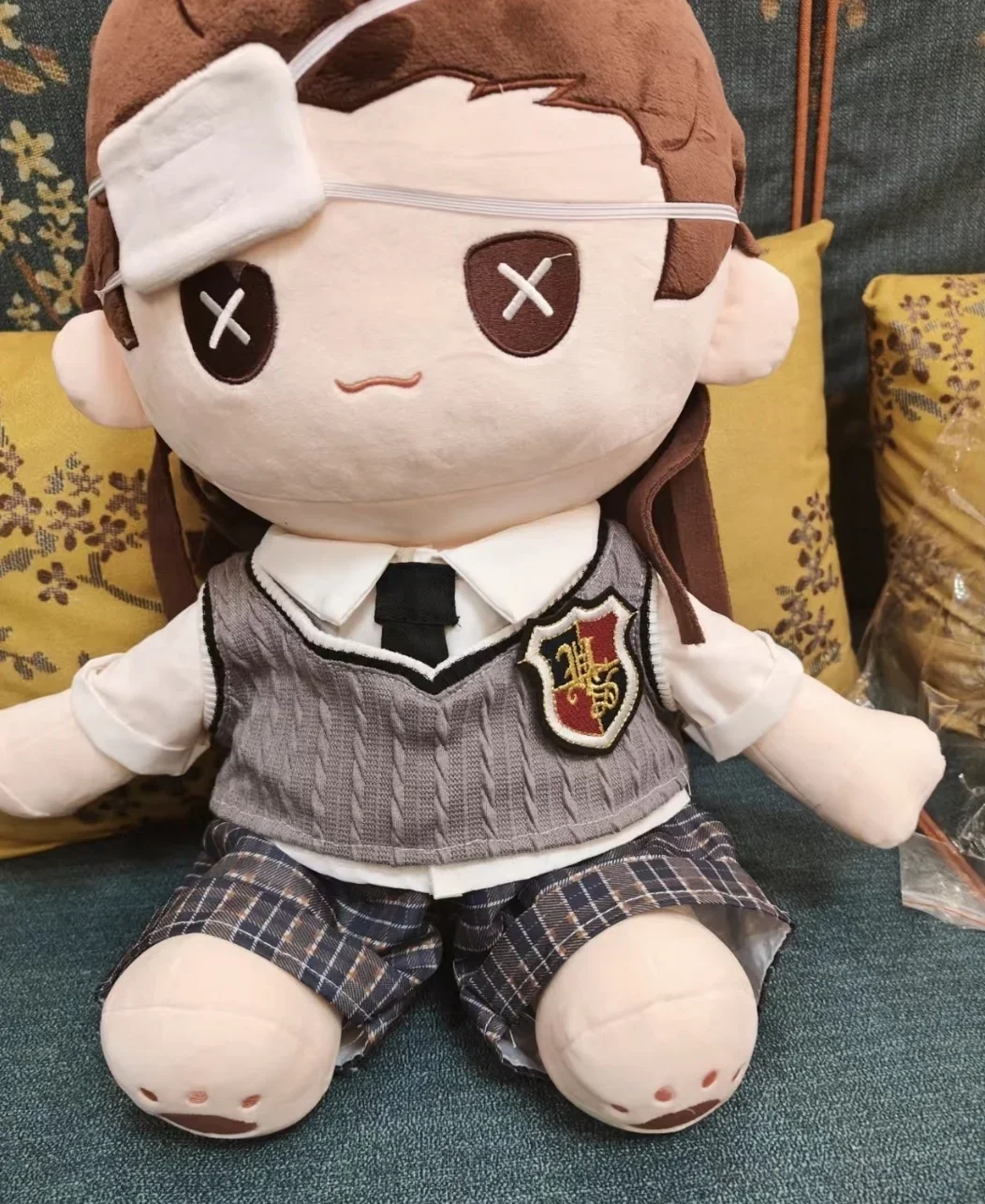 

Мягкая 40 см игра Identity V Luchino Diruse, плюшевая кукла со скелетом, игрушки для коллекции фанатов, плюшевые подарки на день рождения