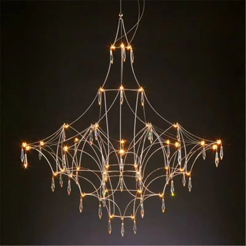 

Luxury chandelier LED crystal chandelier restaurant modern light romantic living room villa full of stars decorative lighting