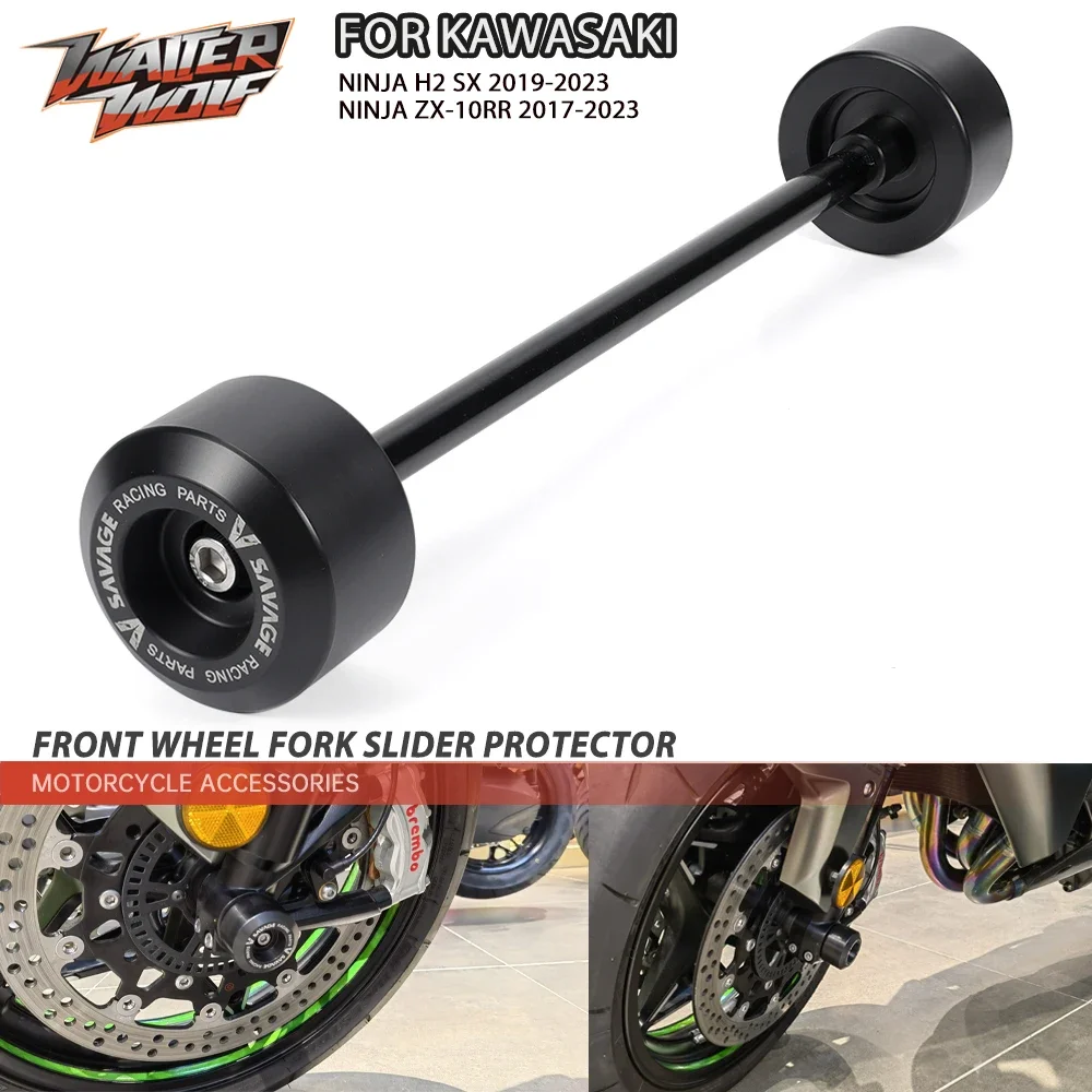 

Front Wheel Fork Slider Protector For KAWASAKI NINJA H2R H2 SX ZX10 R RR ZX10R ZX10RR Motorcycle Security Anti-crash Accessories