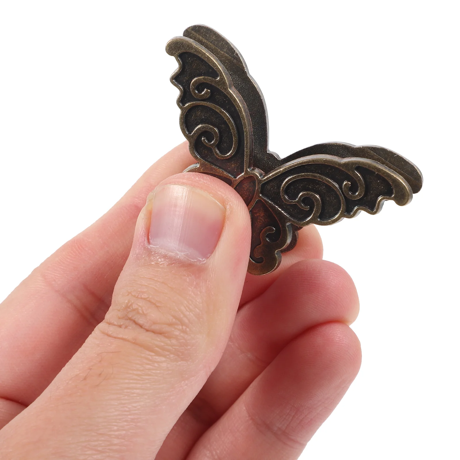 4 Pcs Butterfly Clip Multi use Metal Document Binder Clips Name Tag Small Paper Journal Holder Strong Grip Creative