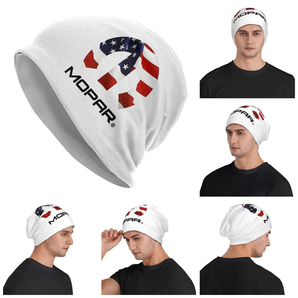 

Mopar Merchandise Warm Knitted Cap Fashion Bonnet Hat Autumn Winter Outdoor Beanies Hats for Unisex Adult