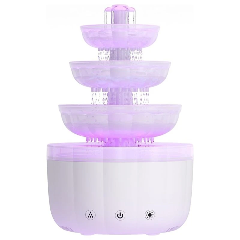 B51C White Noise Diffuser Cloud Rain Humidifier LED Mood Light& Essential Oil Diffuser Rain Sounds For Bedroom
