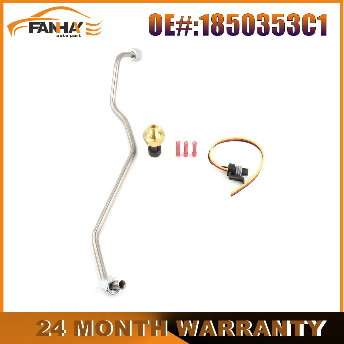

Exhaust Back Pressure Sensor 1850353C1 Fits For Ford E-350 7.3L V8 Powerstroke Turbo Diesel 1998 1999 2000 2001 2002 2003