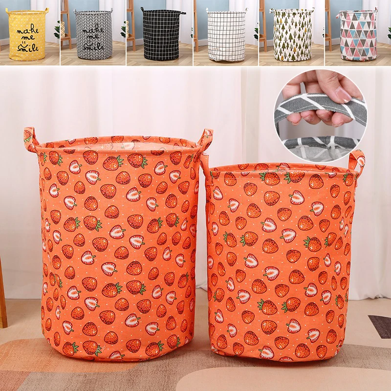 

New Print Laundry Basket Large Capacity Dirty Clothes Hamper Foldable Children's Toys Bin Bucket Waterproof Sundries Organizer