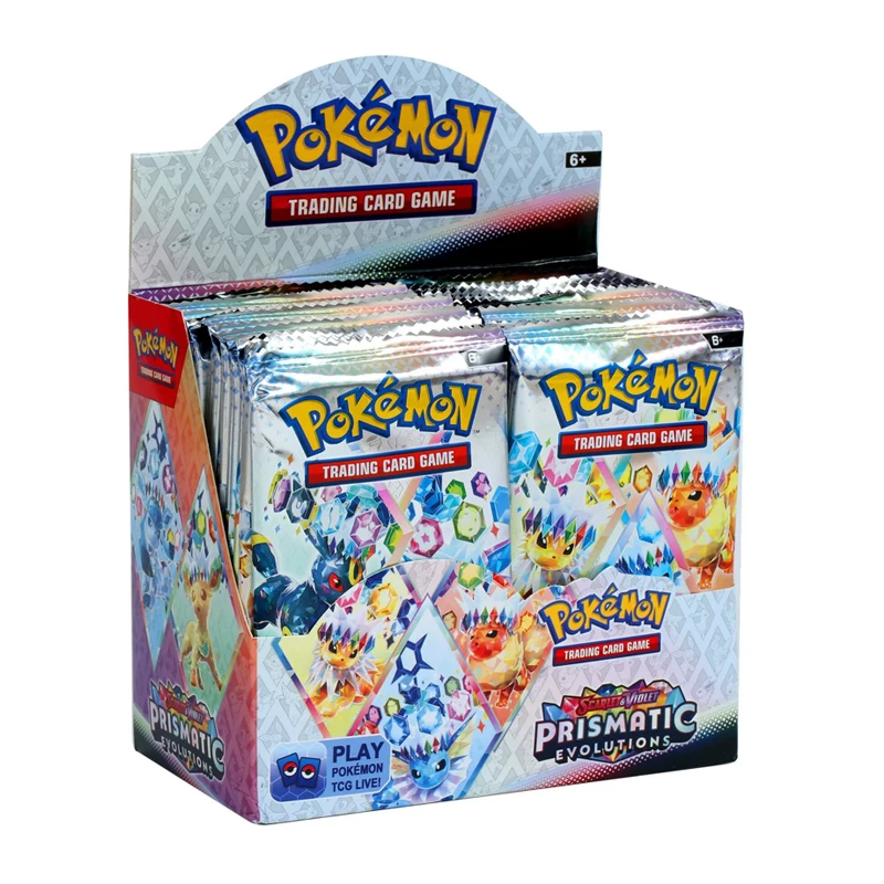 360 Stück Pokemon-Karten Prismatic Evolutions PHANTASMAL FLAMES Scarlet Violet 151 Black Bolt Englische Booster-Kampfkarten