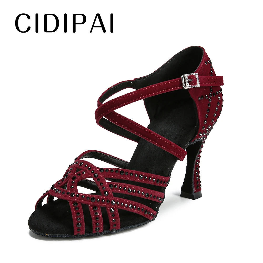 CIDIPAI New Latin Dance Shoes For Women Salsa Tango Ballroom Dancing Shoes Indoor Party Sandals Women High Heels For Dance