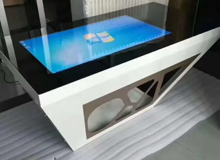 43 49 55 inch IOT smart furniture table,LCD touch screen monitor,Interactive digital signage, wifi AIO Computer PC