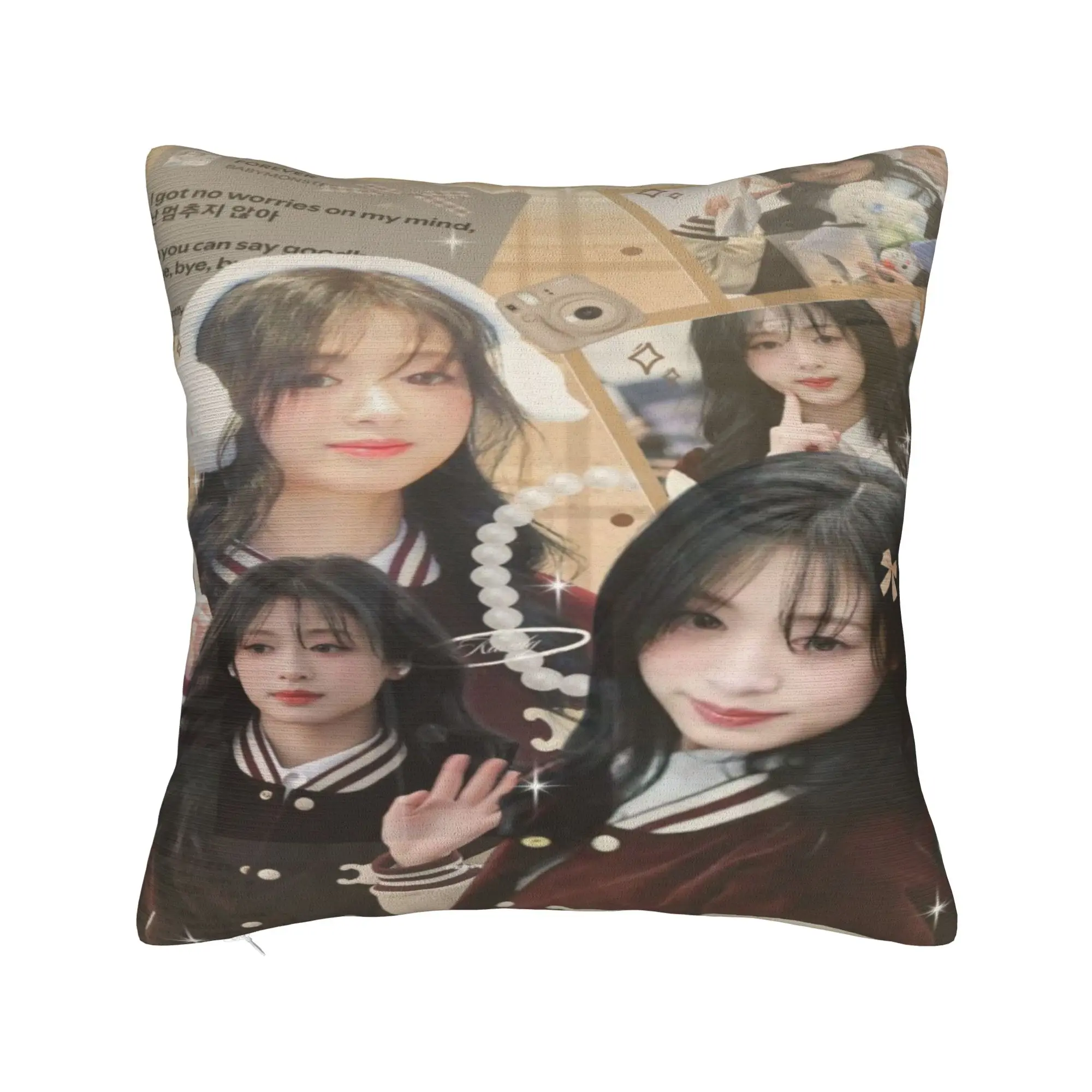 

Модные украшения для спальни AHYEON babymonsters kpop, наволочки, квадратные наволочки, разные размеры