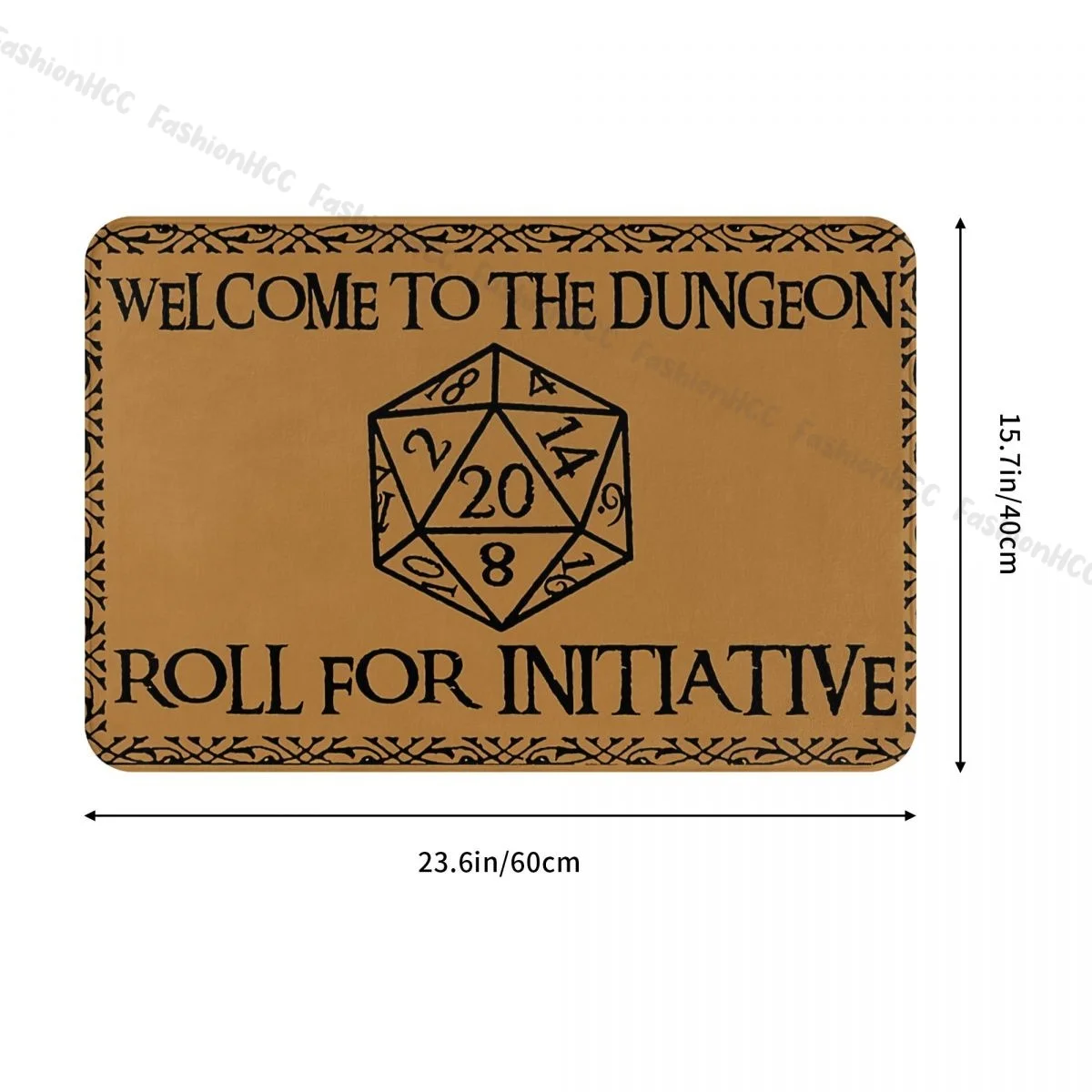 DND Game Non-slip Doormat Welcome To The Dungeons Roll For Initiative Bath Kitchen Mat Prayer Carpet Home Modern Decor