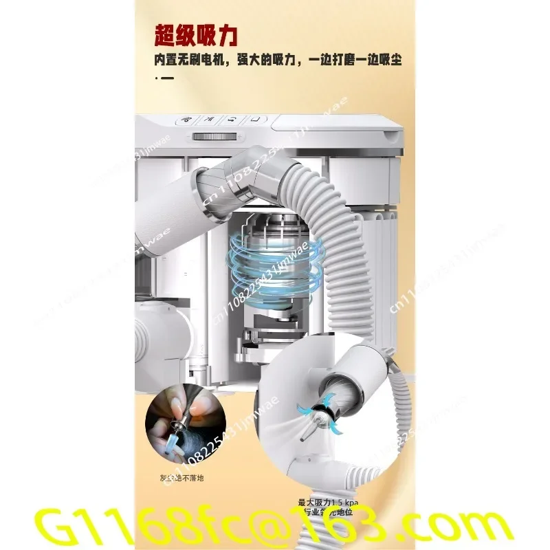 New Nail Art Vacuum Cleaner with Brushless Turbo, Silent and High Suction Power for Polishing Nail Art Tools part view 4