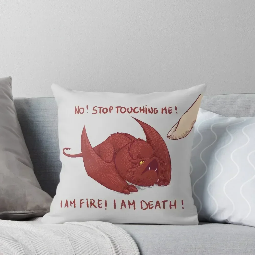 

Little Smaug - Dragon Throw Pillow anime girl Sofa Pillow Cover christmas supplies Decorative Cushions For Living Room pillow