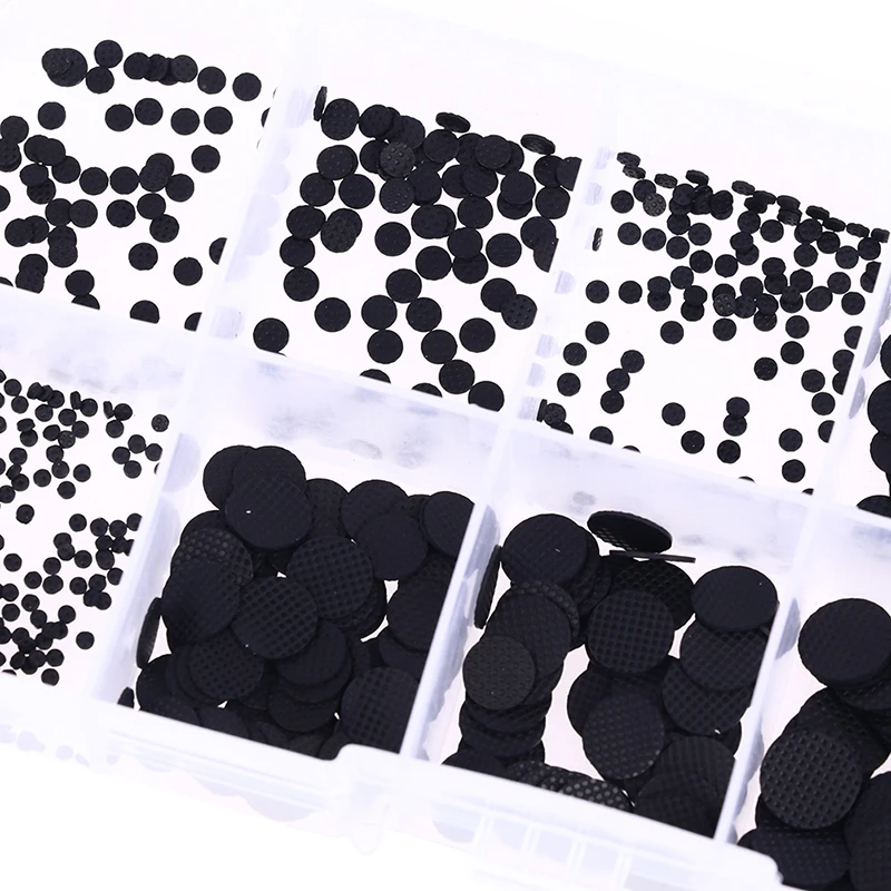 500 PCS 1.8mm - 8 mm Different Sizes Conductive Rubber Pads Keypad Repair Kit For IR Remote Control Conductive Rubber Buttons