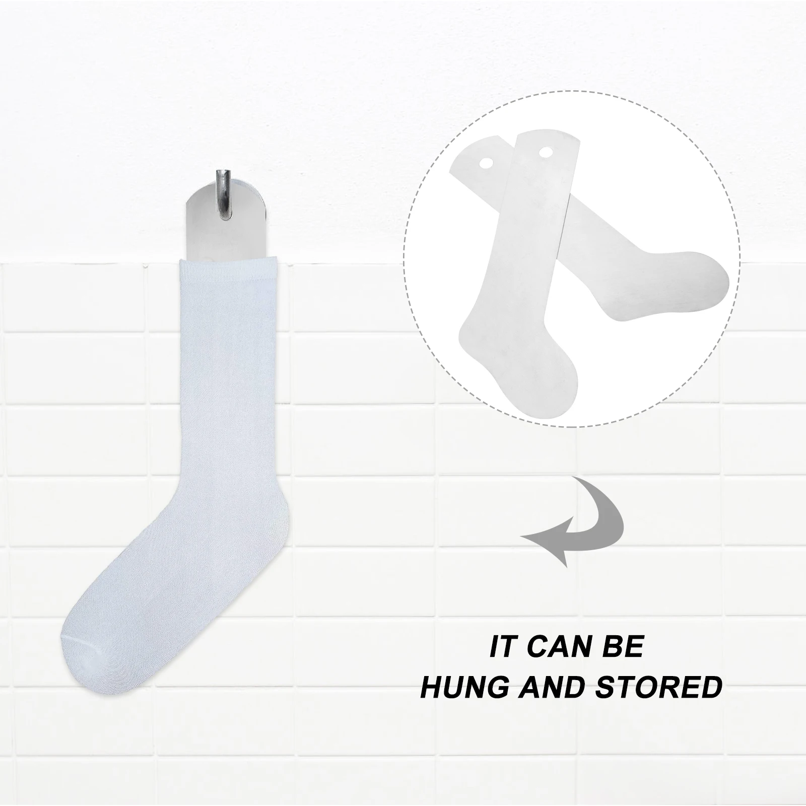 

2pcs Sock Fixing Board Aluminum Heat Press Jig for Sublimation Socks Stretching Tool Lightweight Durable Storage Easy