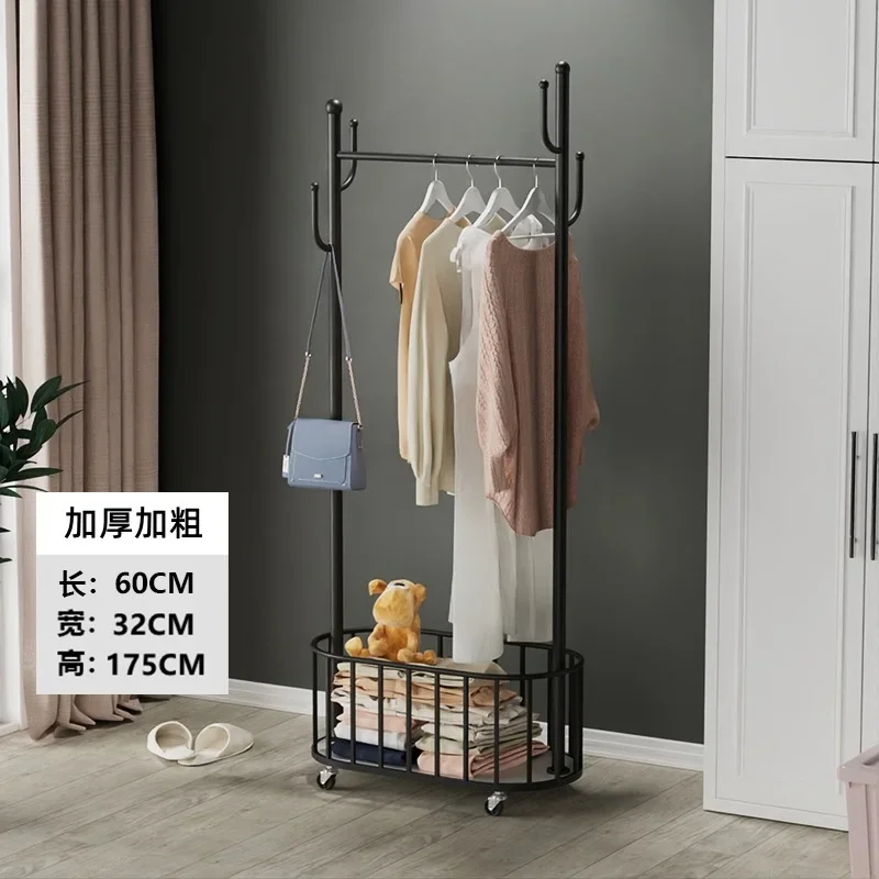 Cactus Clothes Rack Bedroom Standing Coat Rack Nordic Light Luxury Family Living Room Mobile Storage Shelf Rack for Coats