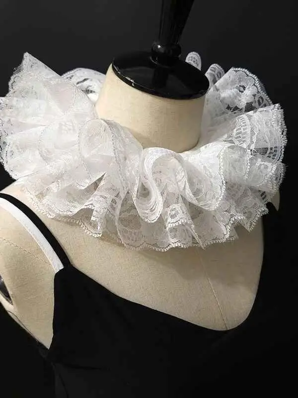 elegant-ruffled-lace-fake-collar-layered-clown-neck-collar-t-shirt-fashionable-chinese-brandless-product-from-2011-winter-col