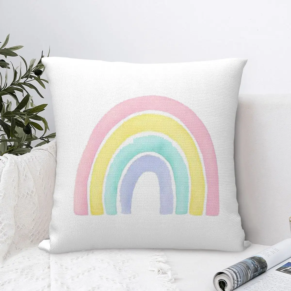 

Красочная наволочка с радужным принтом «Солнце облако», удобная декоративная подушка, диванные подушки, используемые для дома, спальни, гостиной